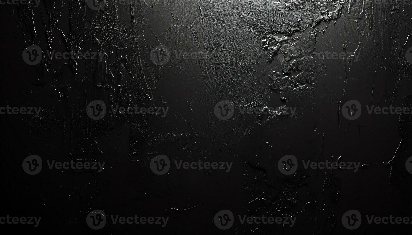 AI generated black background with water drops on it photo