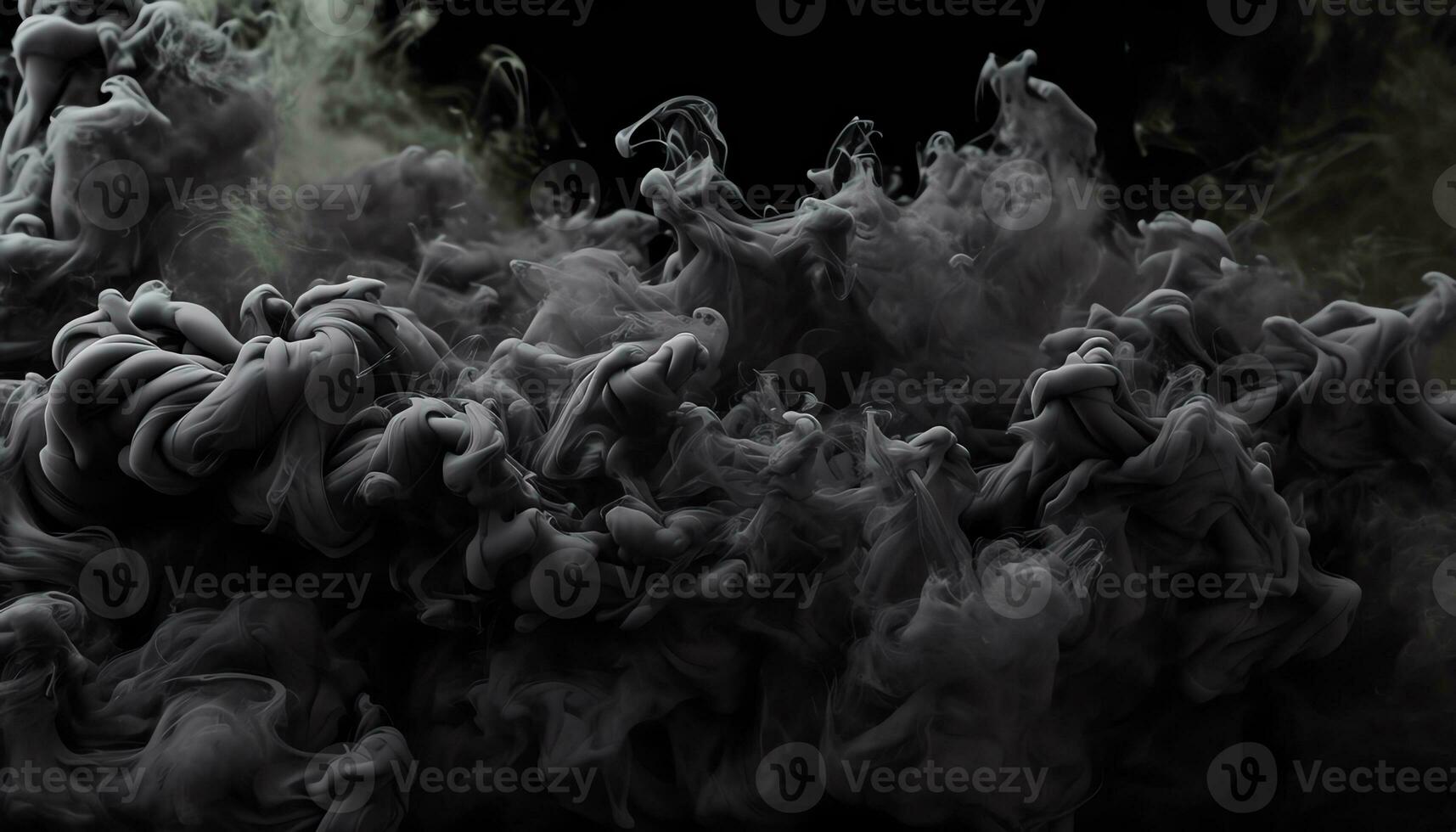 AI generated black background with water drops on it photo