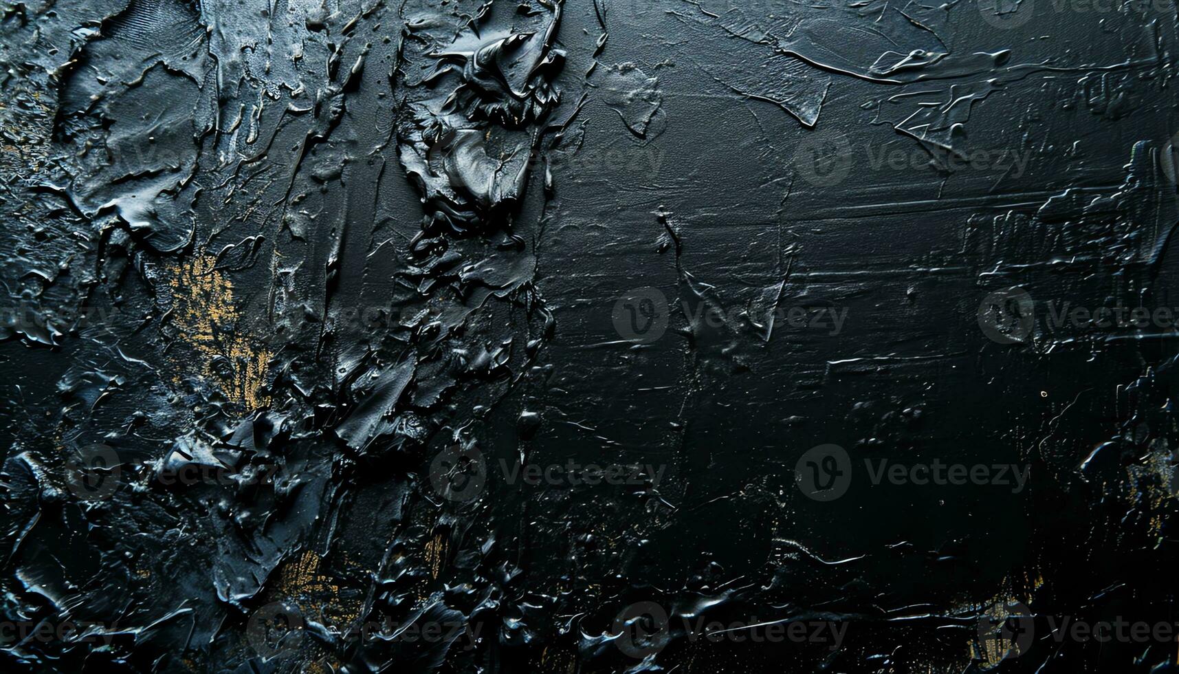 AI generated black background with water drops on it photo