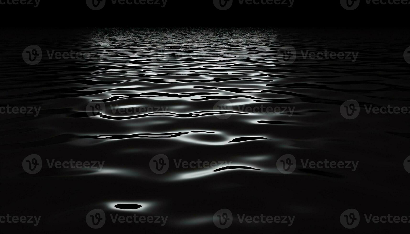 AI generated black background with water drops on it photo