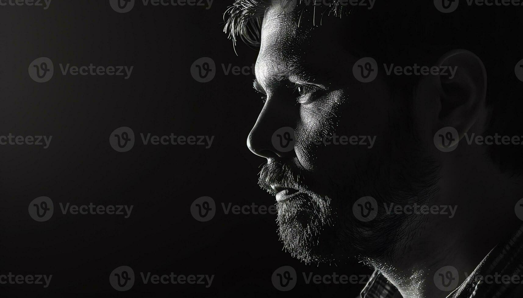 AI generated black background with water drops on it photo