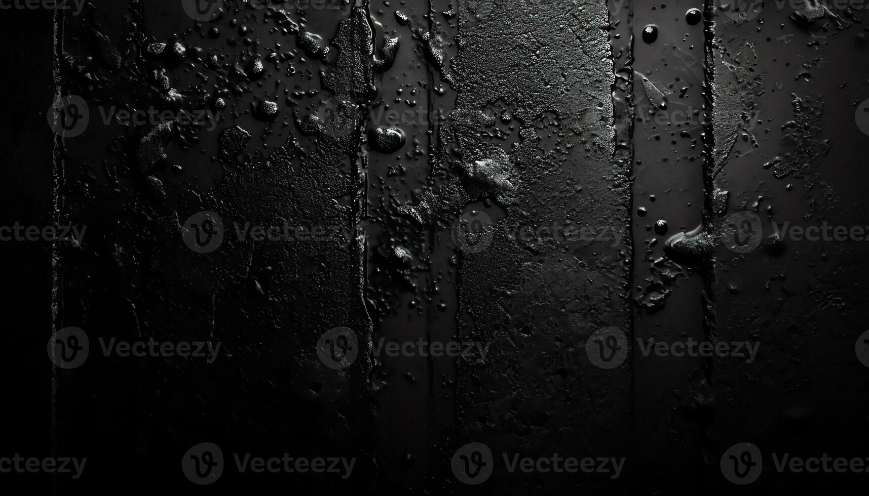 AI generated black background with water drops on it photo