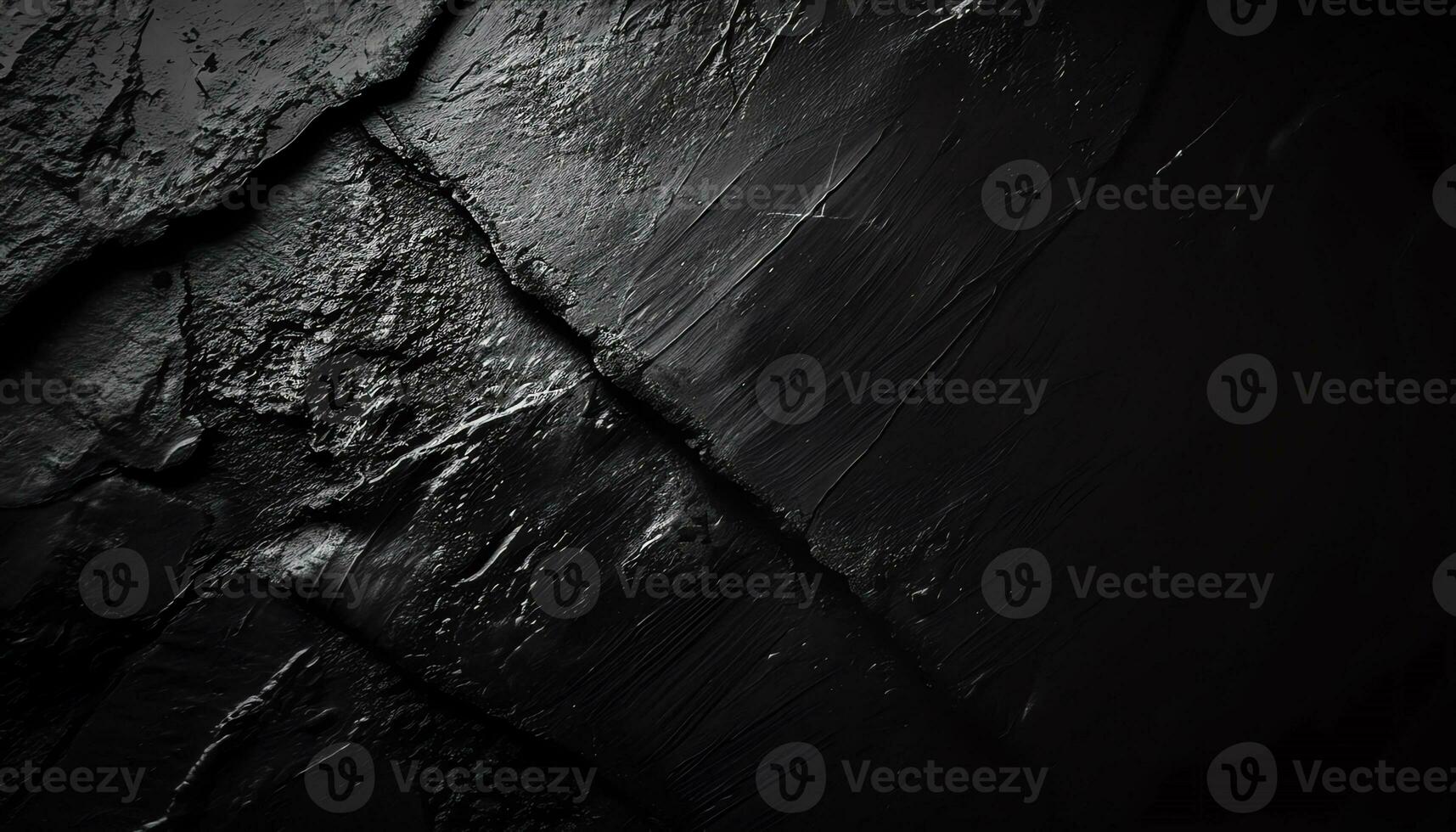 AI generated black wood floor with dark wood planks photo