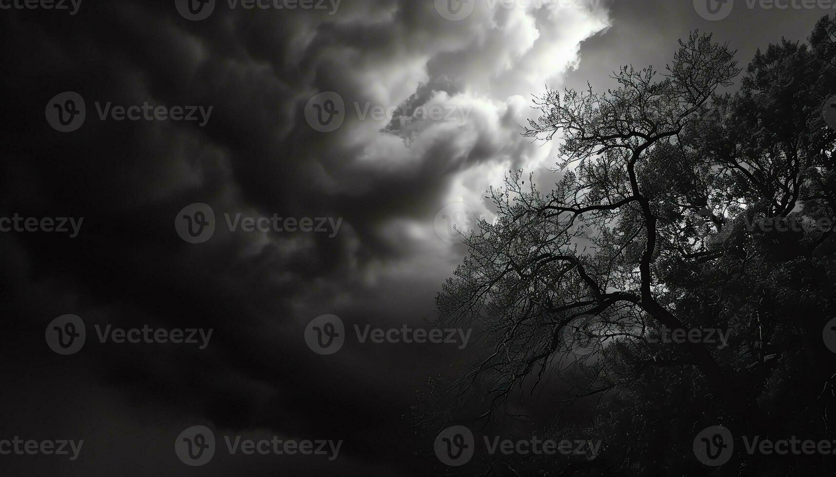 AI generated black wood floor with dark wood planks photo