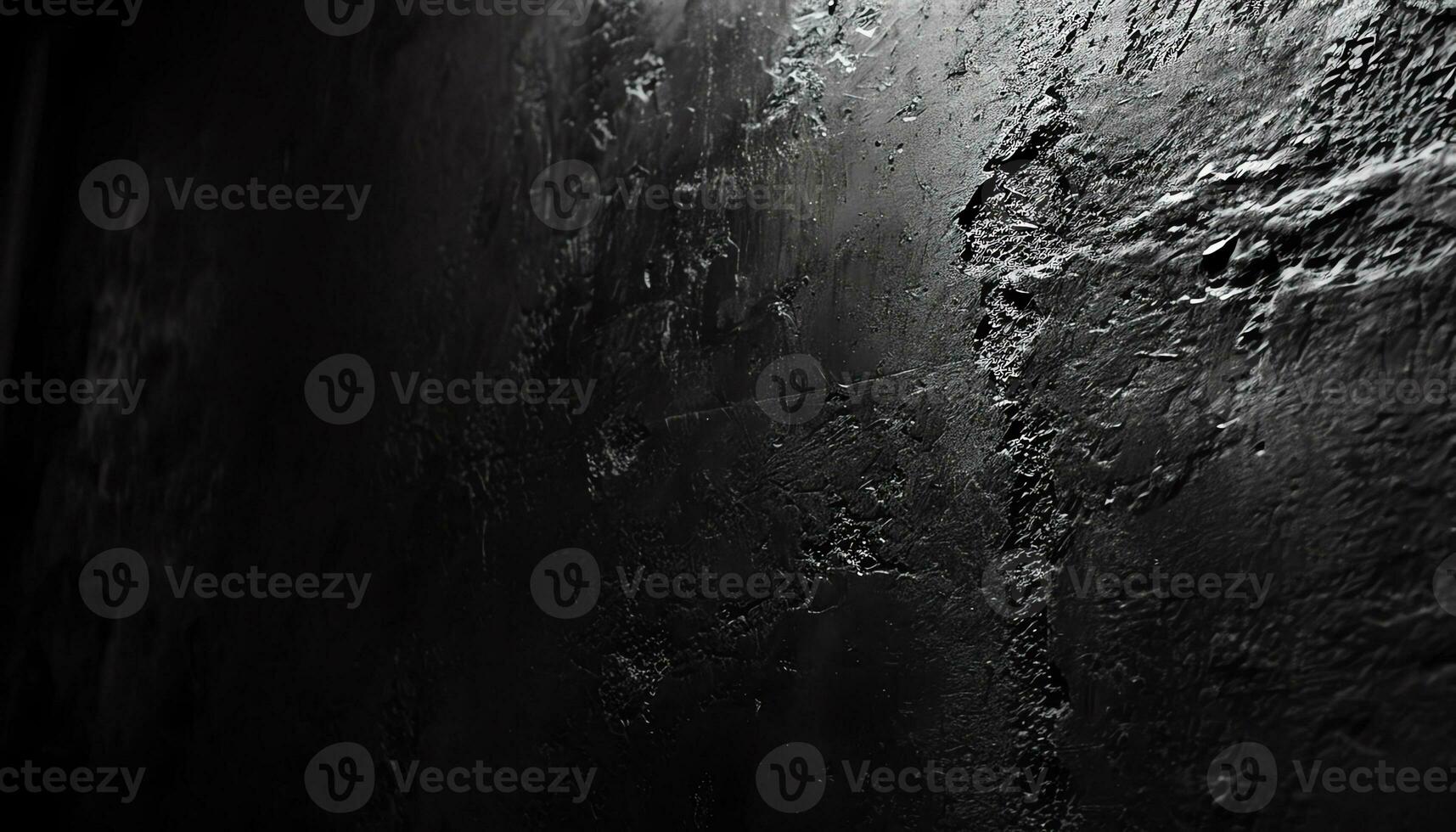 AI generated black wood floor with dark wood planks photo