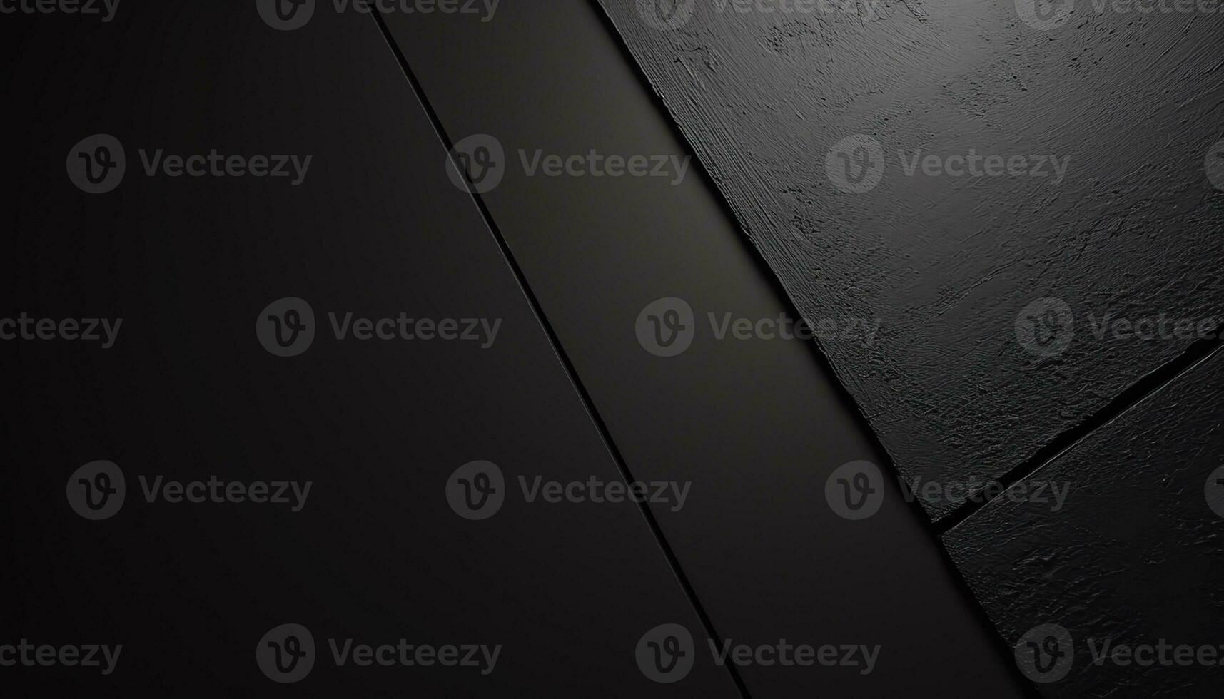 AI generated black wood floor with dark wood planks photo