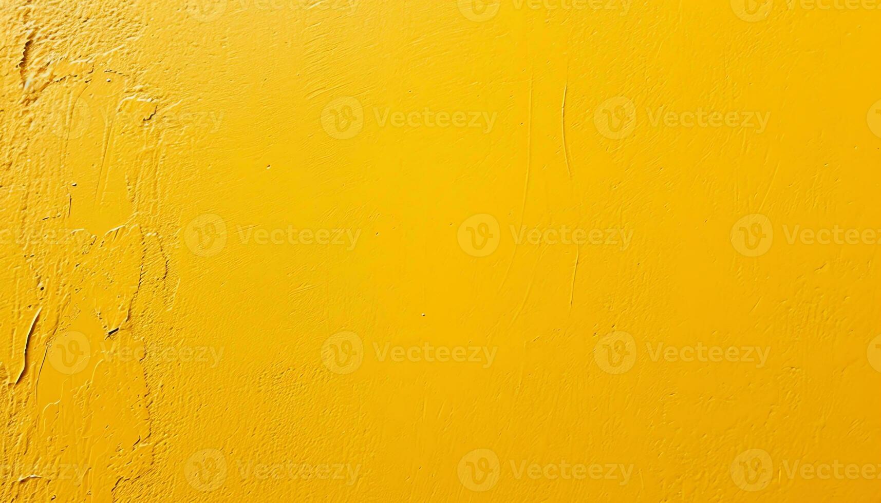 AI generated yellow painted wall background photo