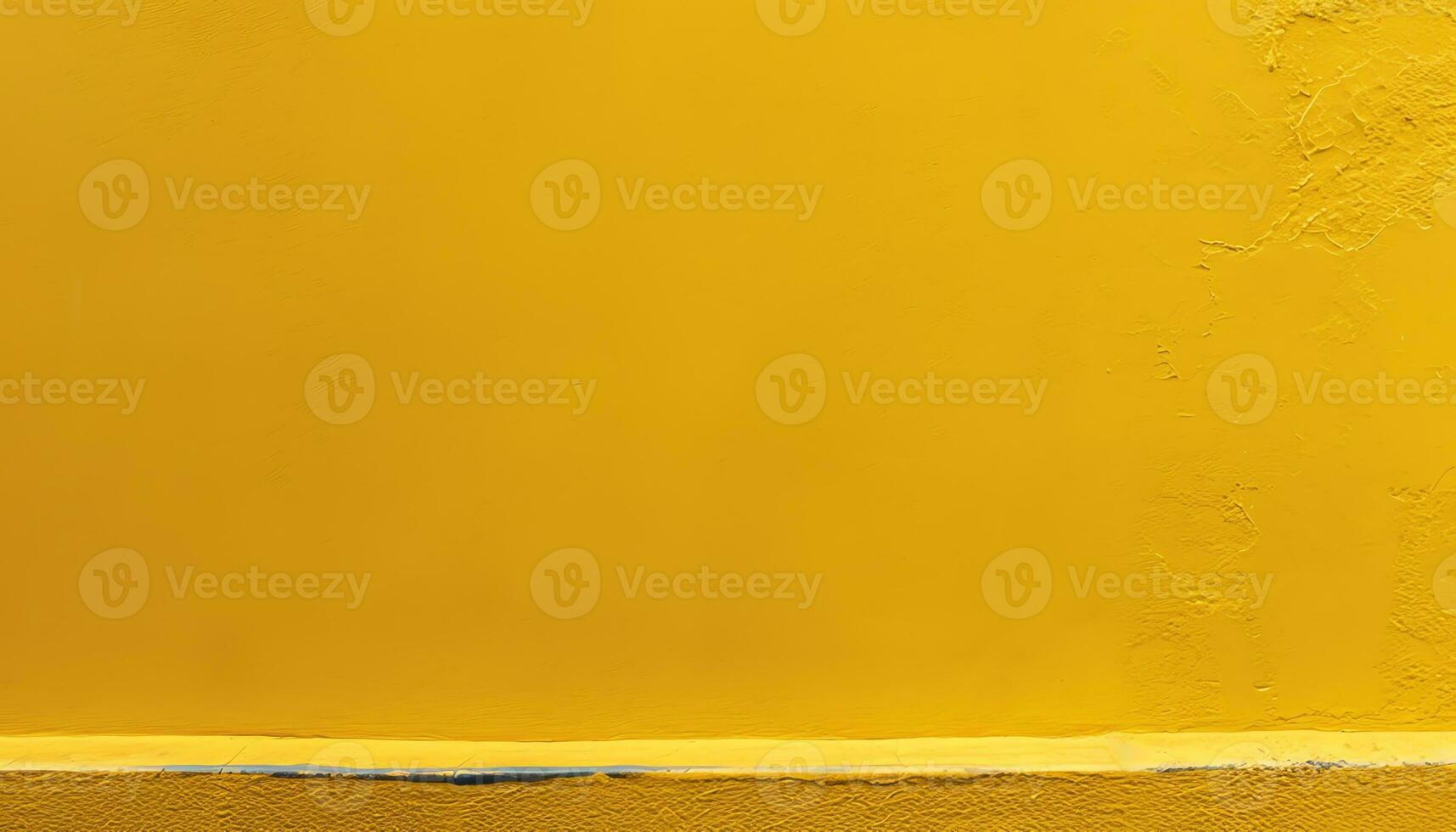 AI generated yellow painted wall background photo