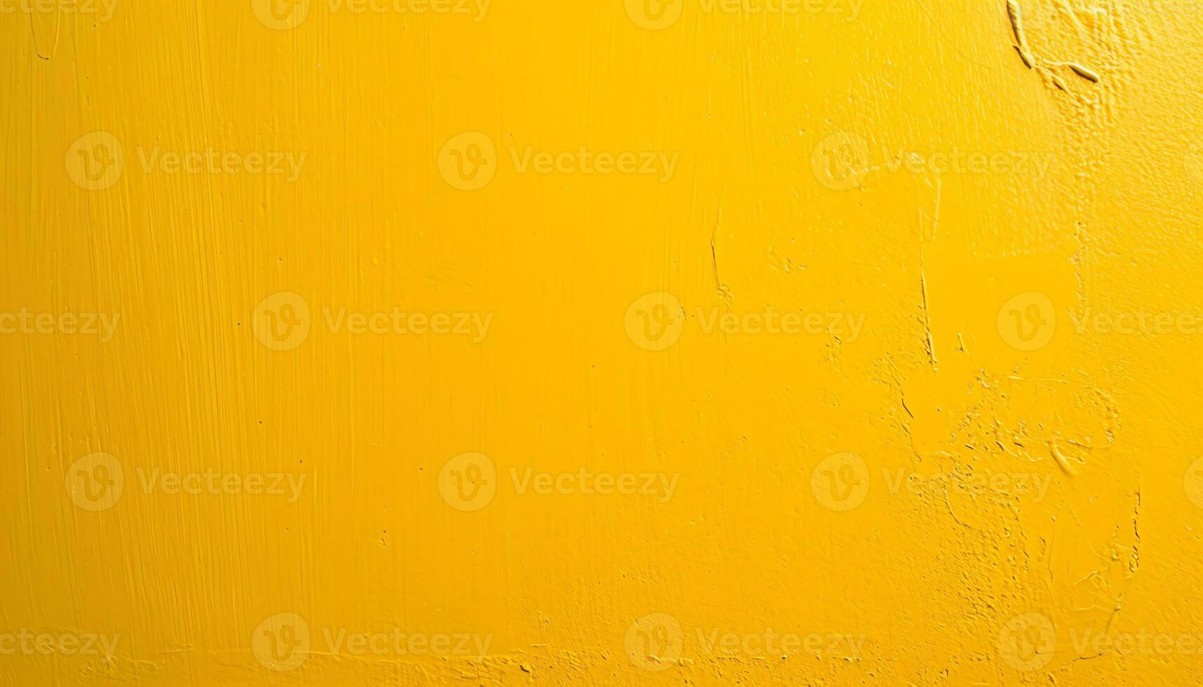 ai generado un amarillo pintado pared con un amarillo pintar foto