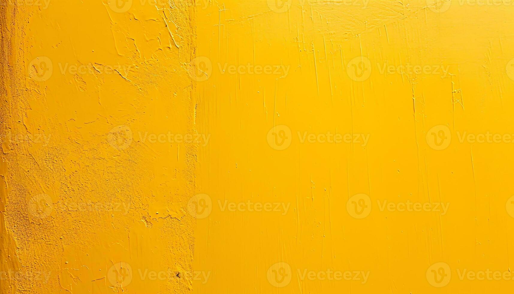 ai generado un amarillo pintado pared con un amarillo pintar foto