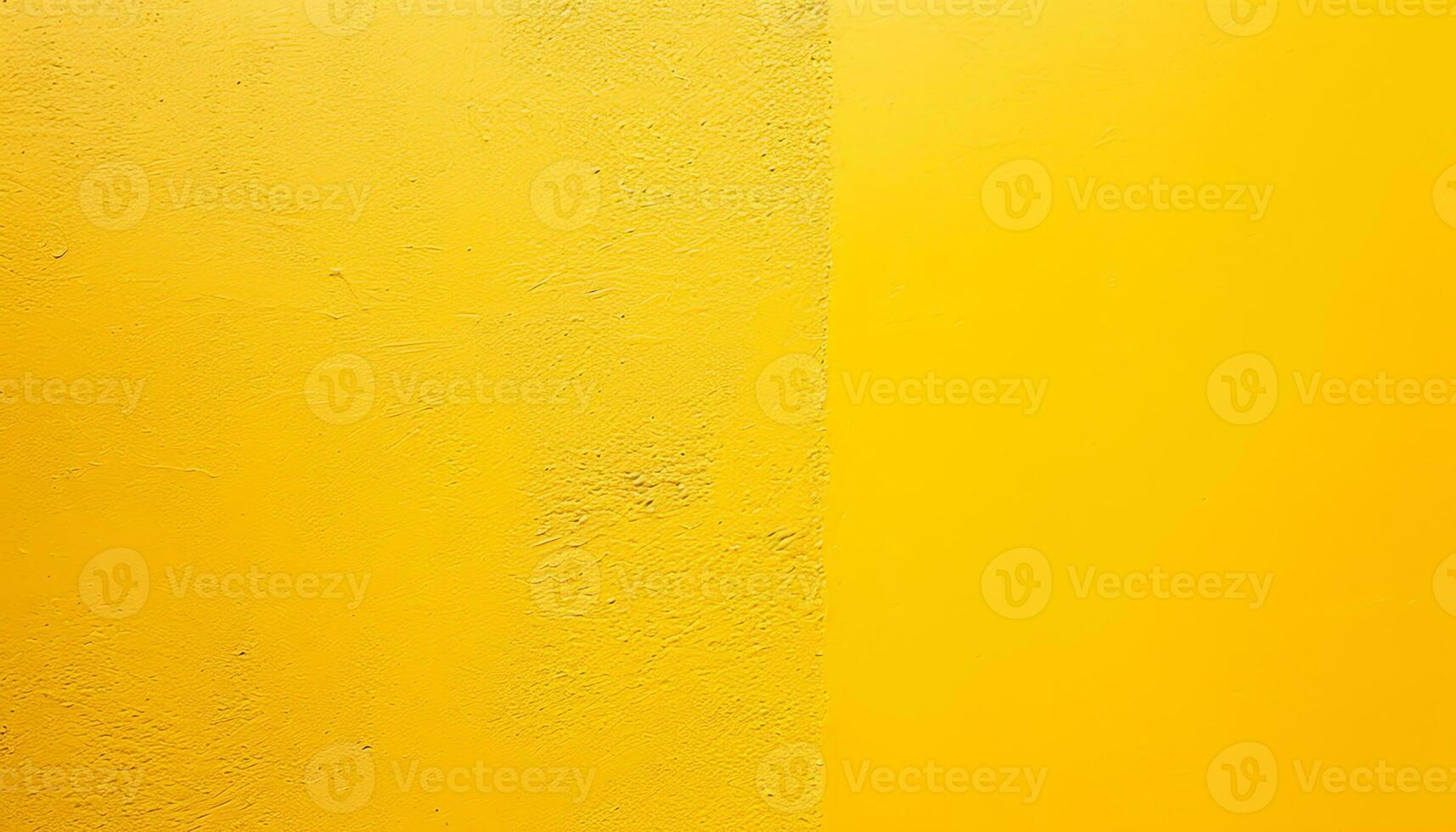 ai generado un amarillo pintado pared con peladura pintar foto