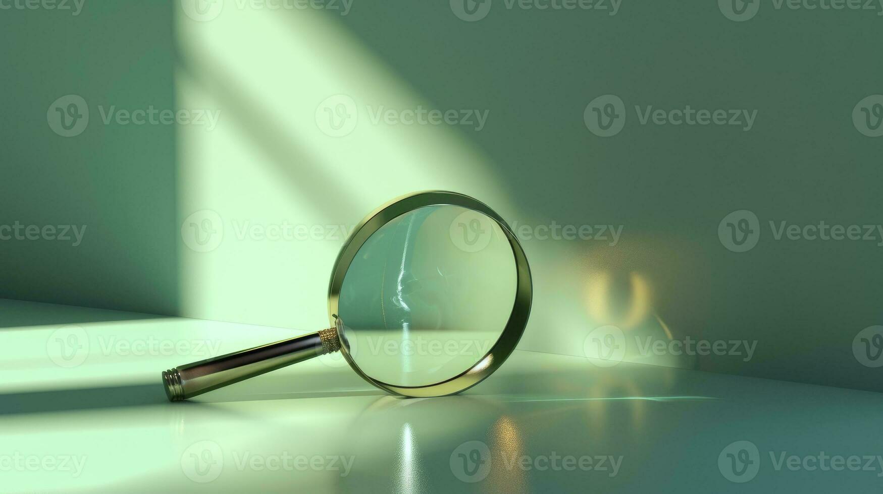 AI generated Symbol tool object background look research searching magnification lens find magnifying optical glass zoom photo