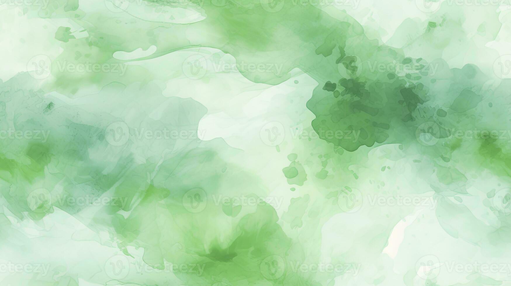 AI generated Abstract Green Watercolor Texture for a Vibrant Background. photo