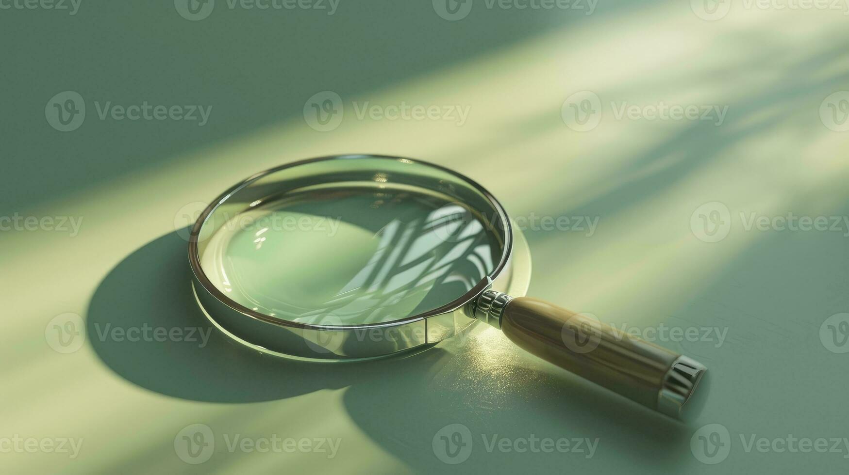 AI generated Symbol tool object background look research searching magnification lens find magnifying optical glass zoom photo