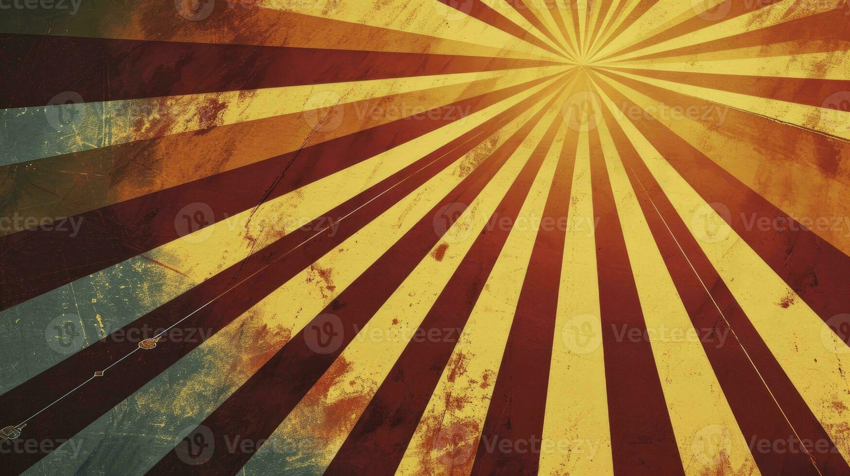 AI generated Retro rays of light Circus poster photo