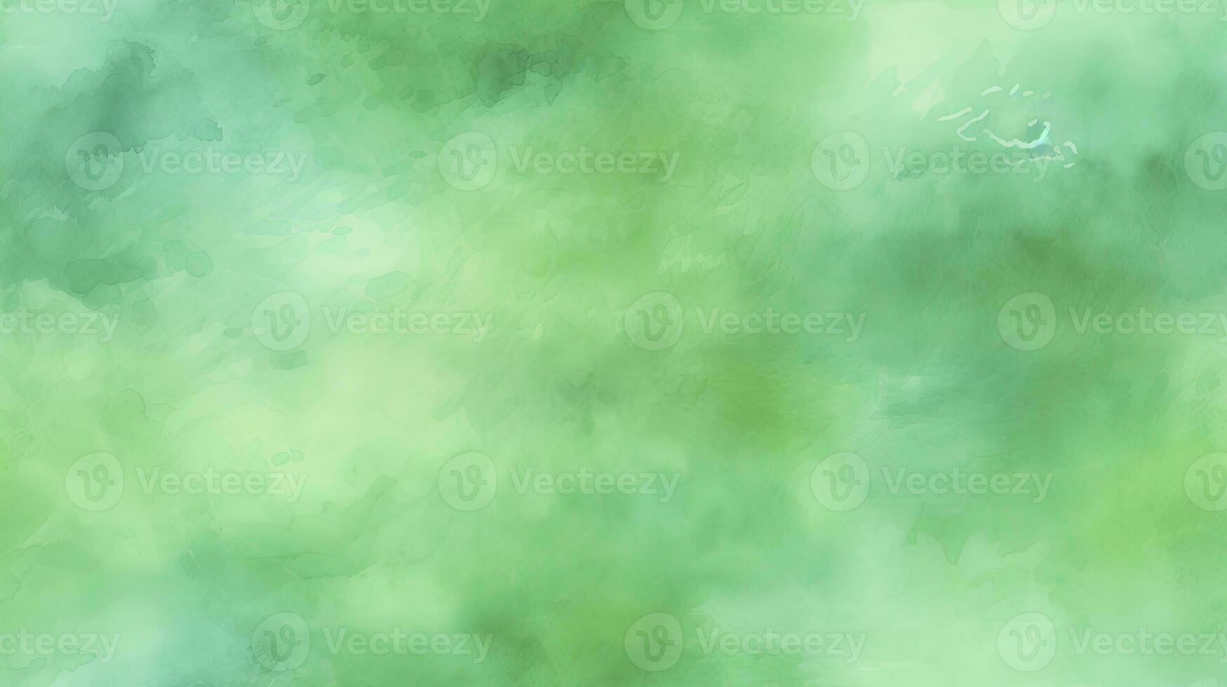 AI generated Abstract Green Watercolor Texture for a Vibrant Background. photo