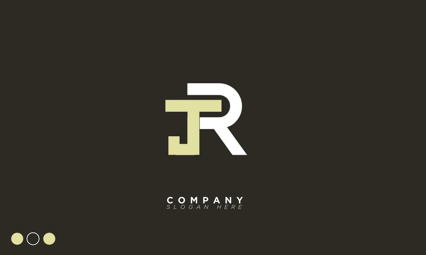 JR Alphabet letters Initials Monogram logo RJ, J and R vector
