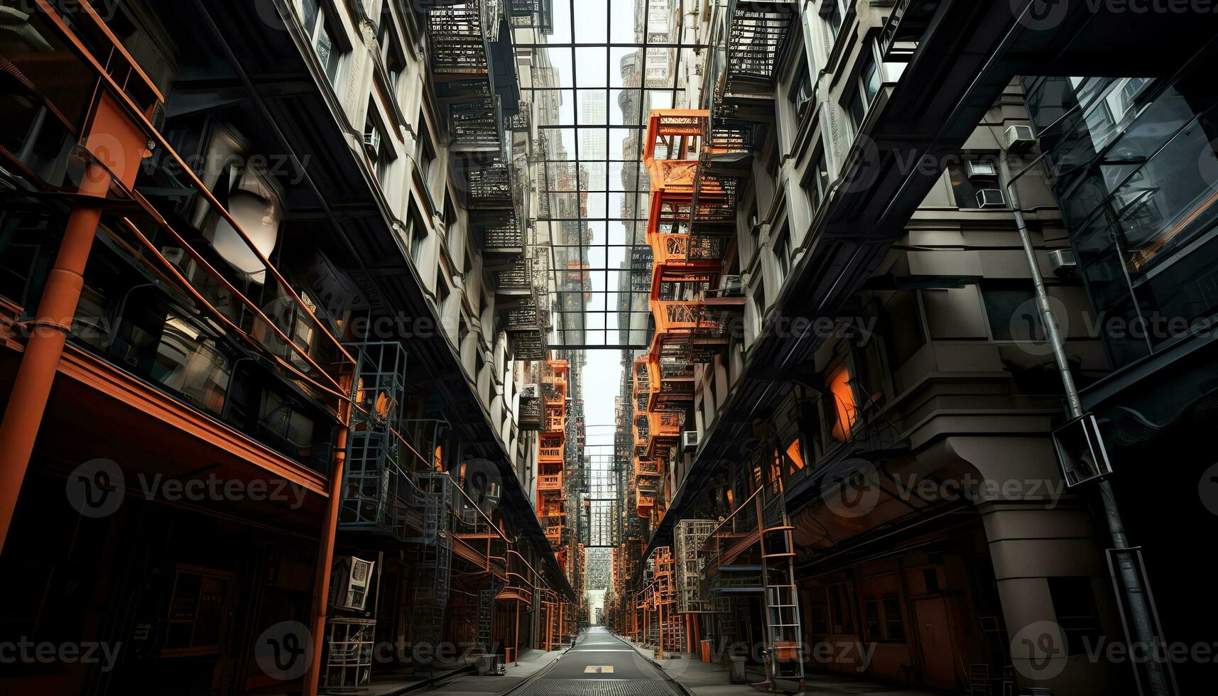 AI generated Unveiling the Vibrant Tapestry of Urban Exploration photo