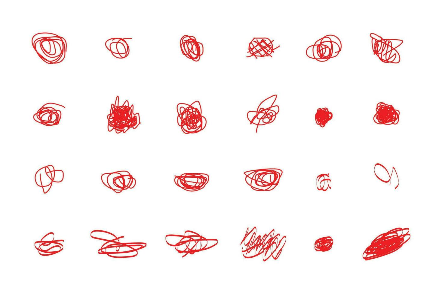 Grunge style in a set of hand drawn doodle shape dots and drops. vector