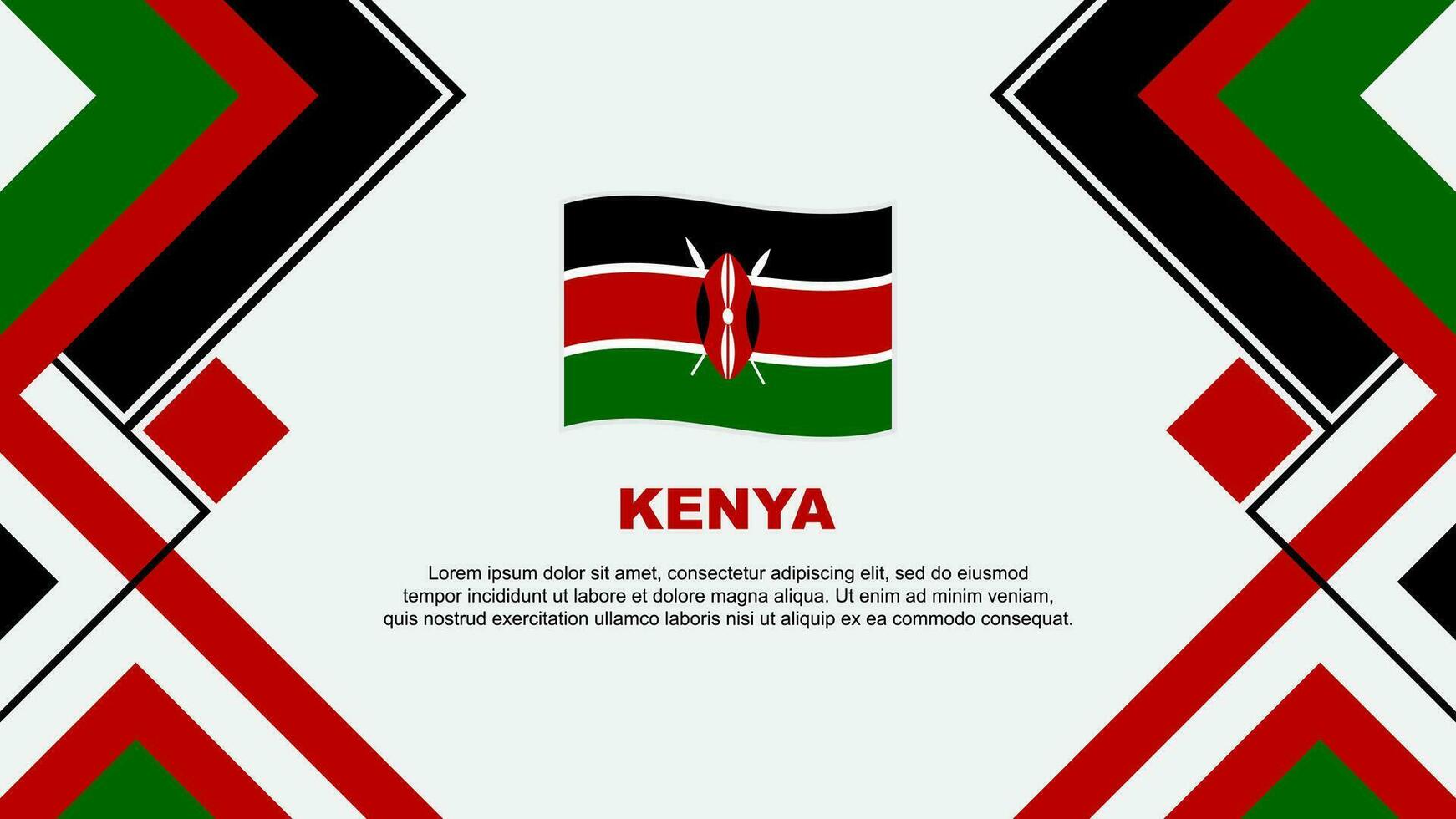 Kenia bandera resumen antecedentes diseño modelo. Kenia independencia día bandera fondo de pantalla vector ilustración. Kenia bandera