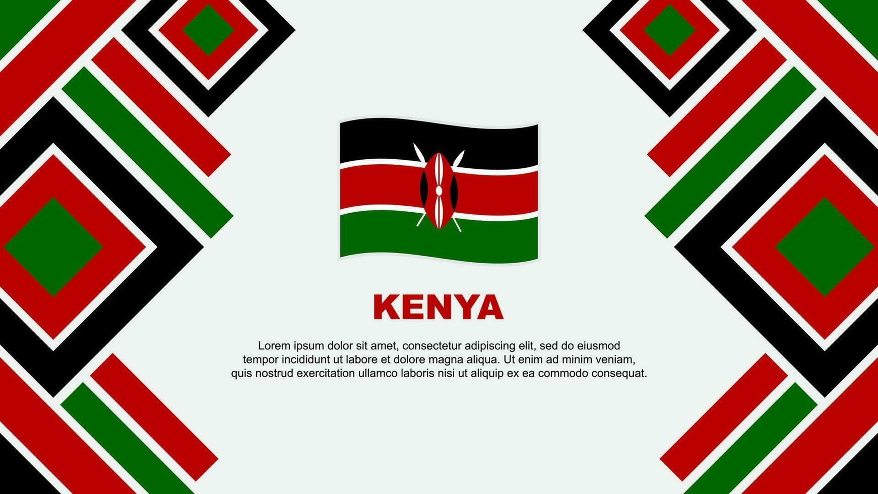 Kenia bandera resumen antecedentes diseño modelo. Kenia independencia día bandera fondo de pantalla vector ilustración. Kenia