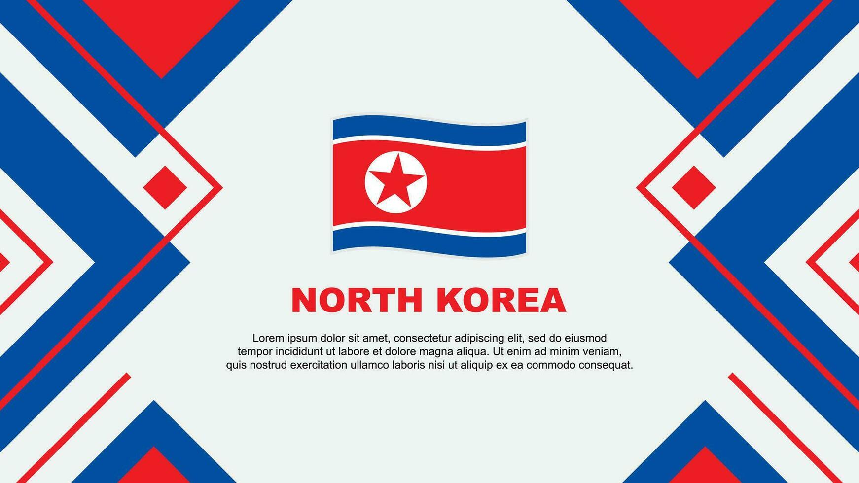 norte Corea bandera resumen antecedentes diseño modelo. norte Corea independencia día bandera fondo de pantalla vector ilustración. norte Corea ilustración