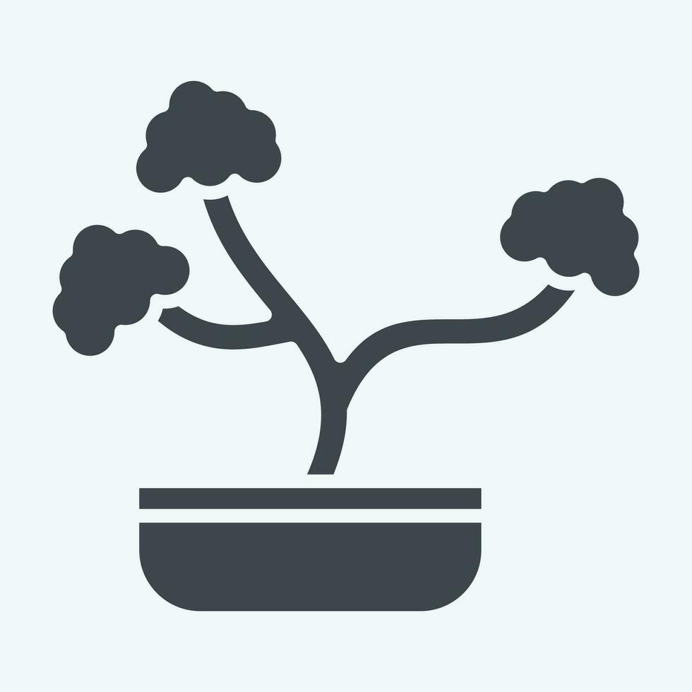 Icon Plant. related to Home Decoration symbol. glyph style. simple design editable. simple illustration vector