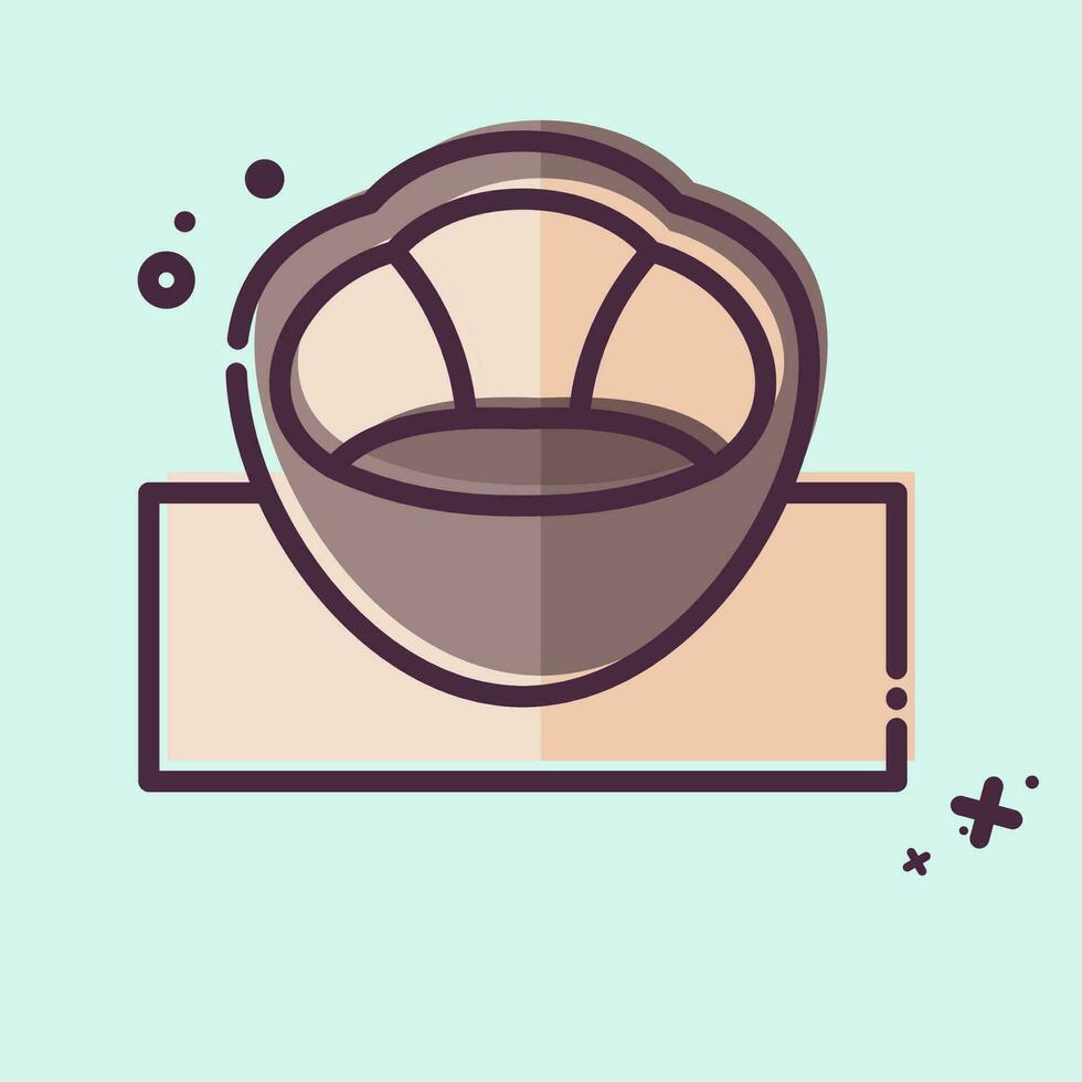Icon Bean Bag. related to Home Decoration symbol. MBE style. simple design editable. simple illustration vector