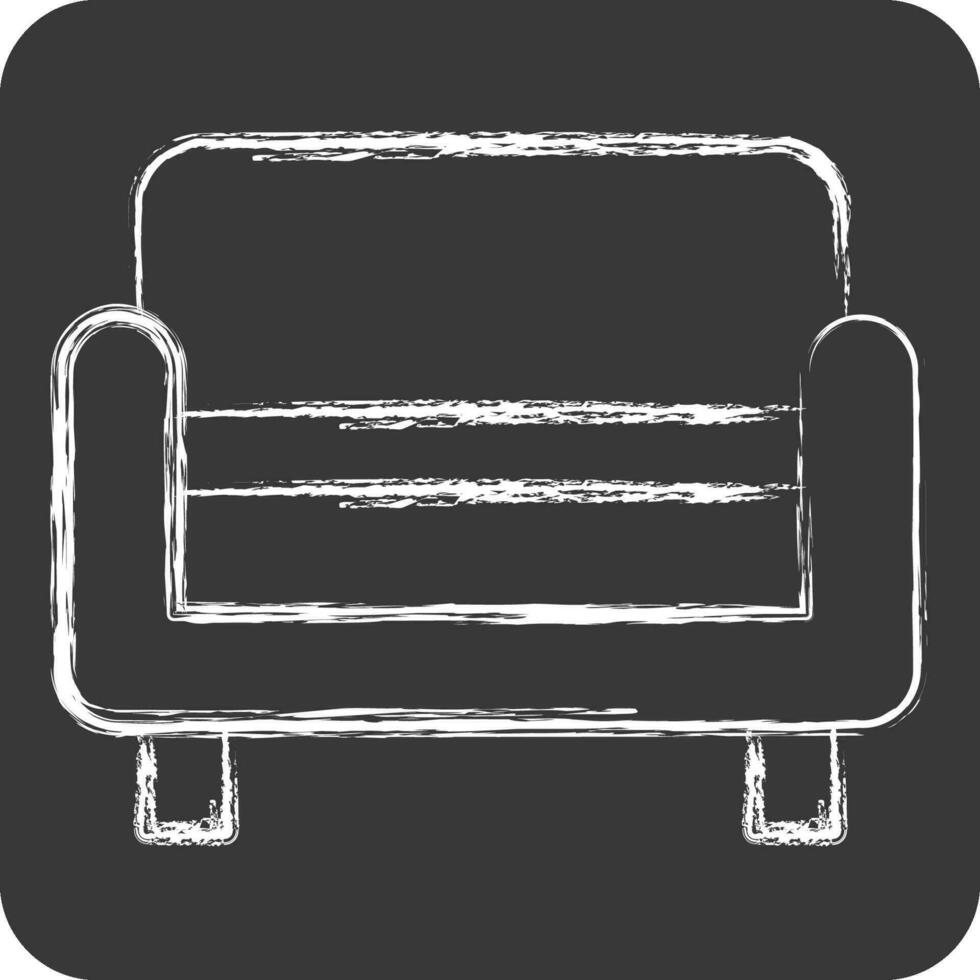 Icon Bench. related to Home Decoration symbol. chalk Style. simple design editable. simple illustration vector