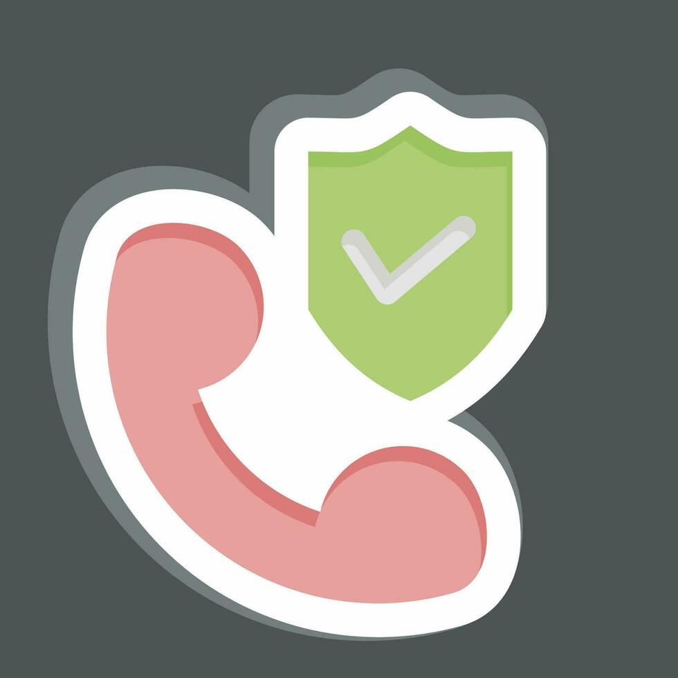 Sticker Save Support. related to Finance symbol. simple design editable. simple illustration vector