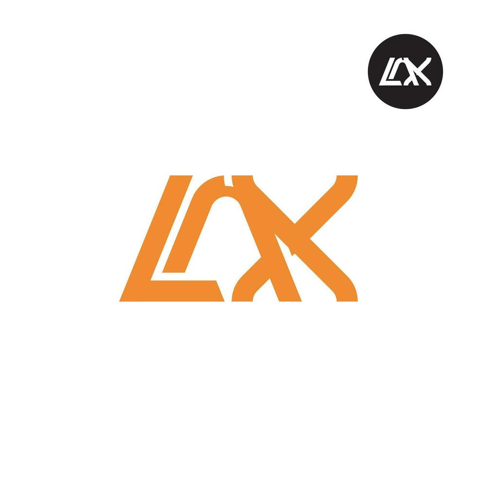 Letter LAX Monogram Logo Design vector