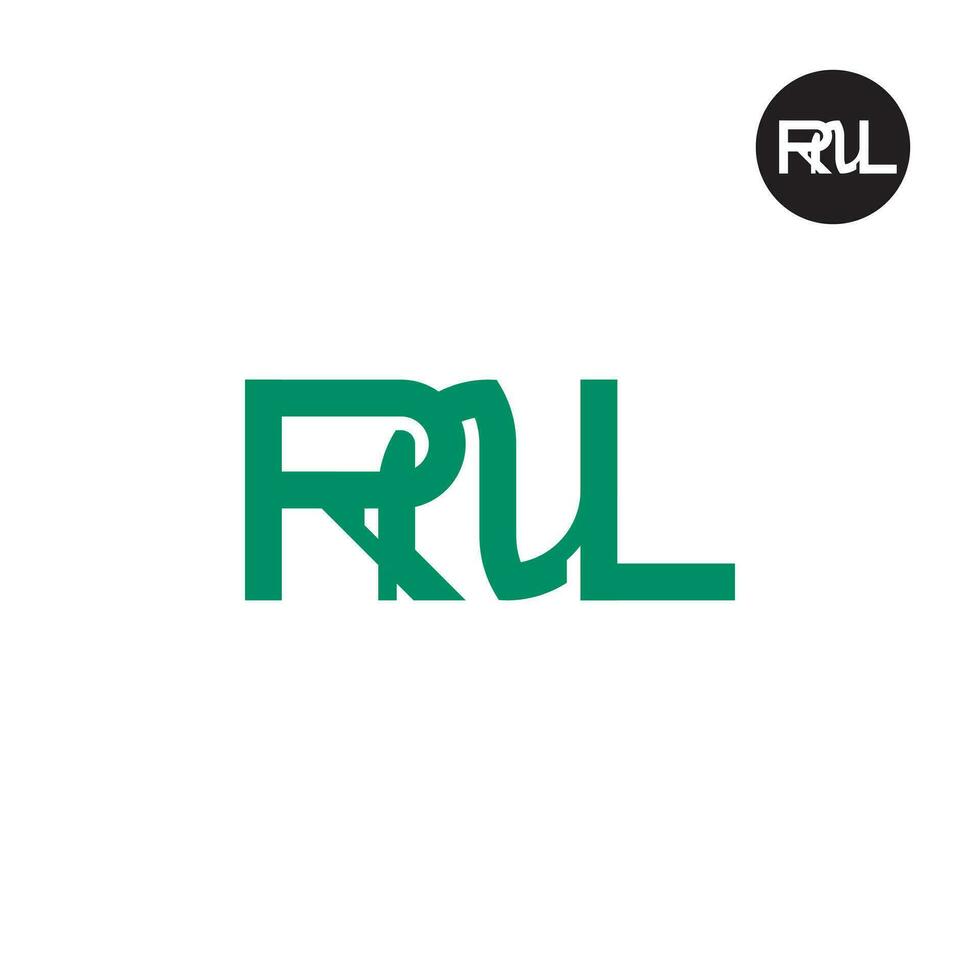 letra rnl monograma logo diseño vector