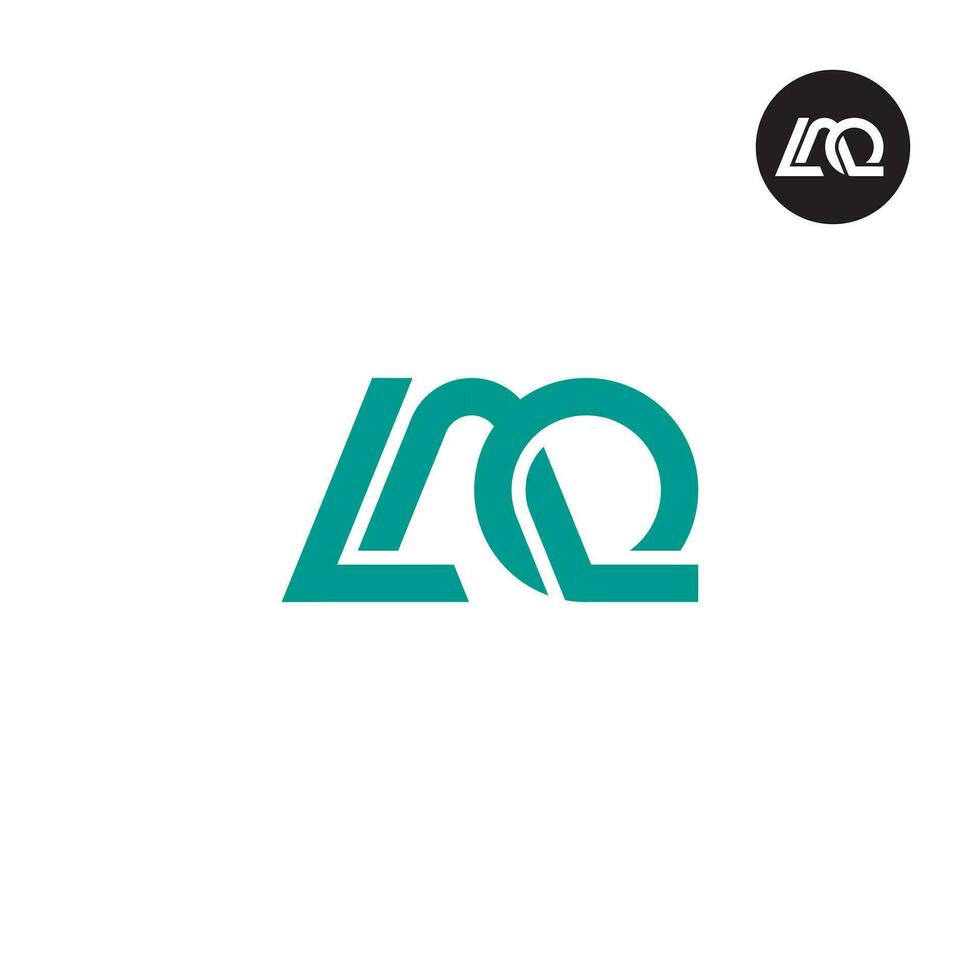 Letter LAQ Monogram Logo Design vector