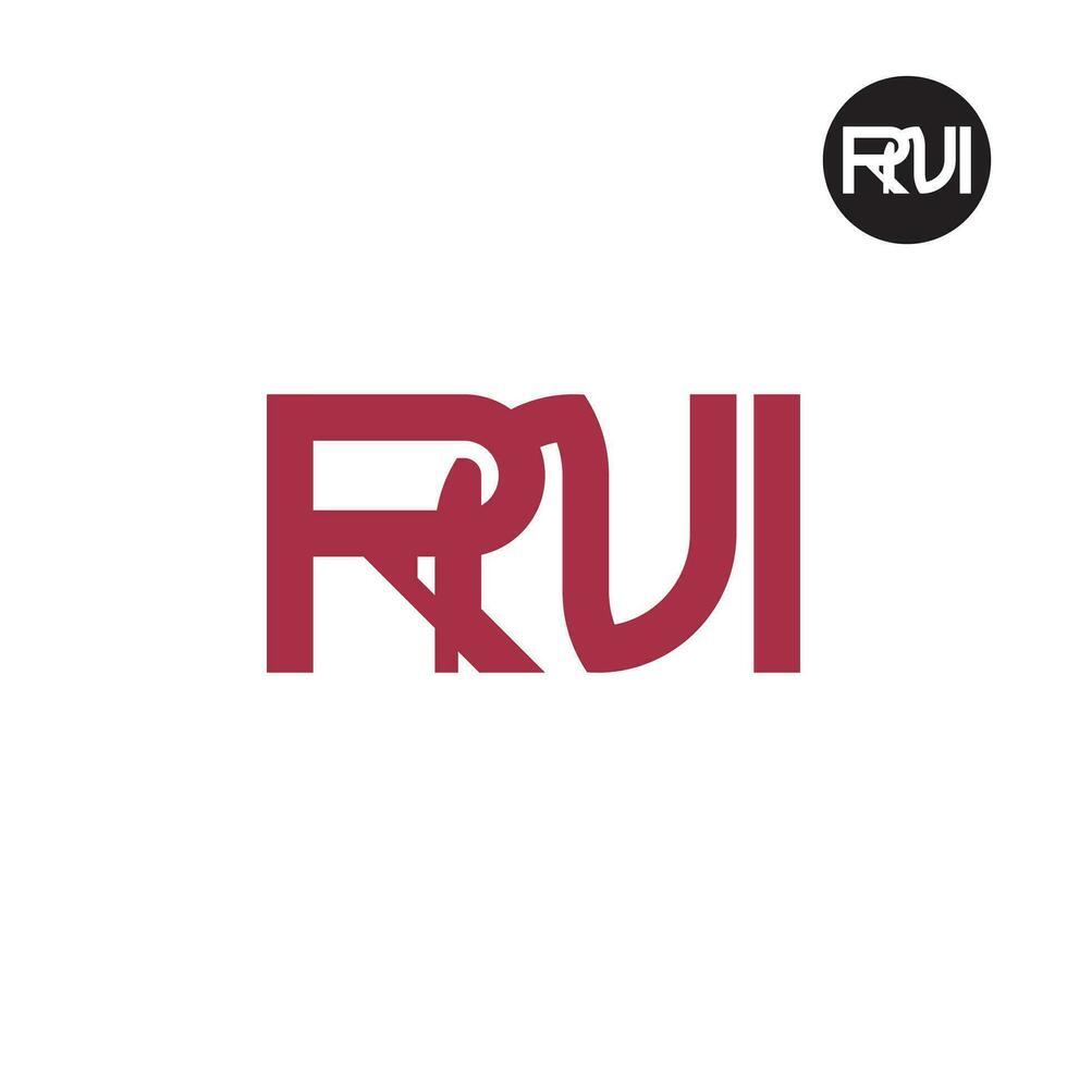 Letter RNI Monogram Logo Design vector