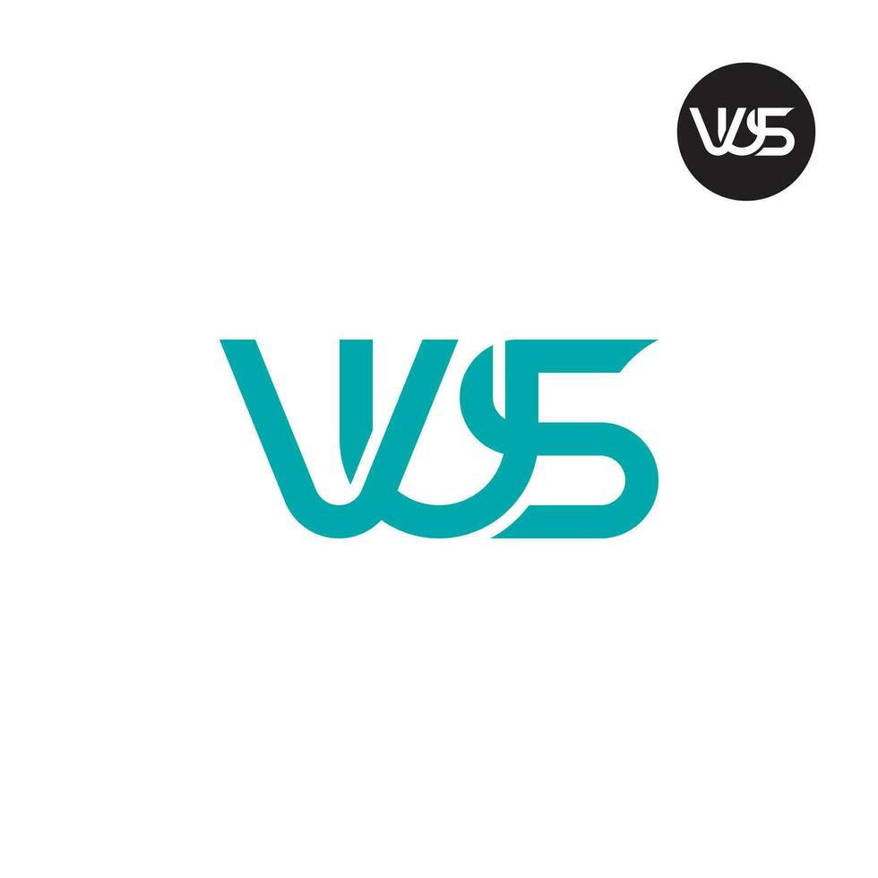 Letter VUS Monogram Logo Design vector