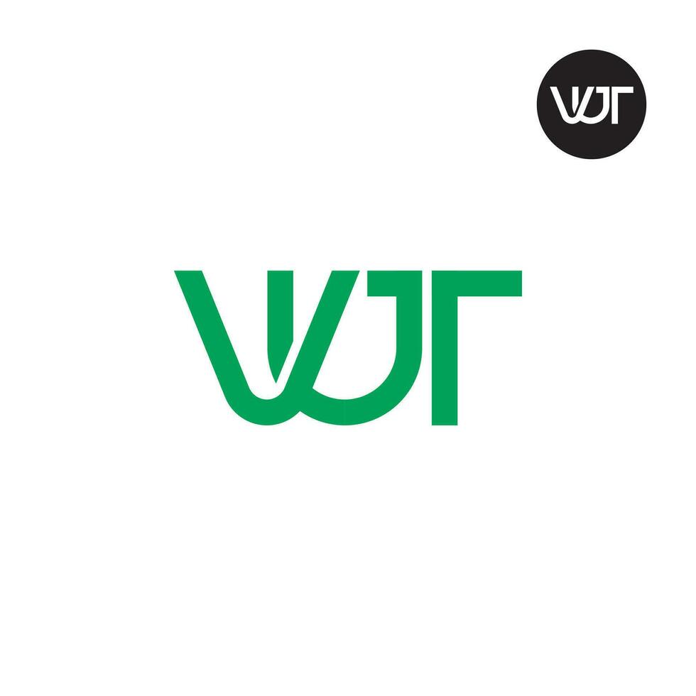 Letter VUT Monogram Logo Design vector