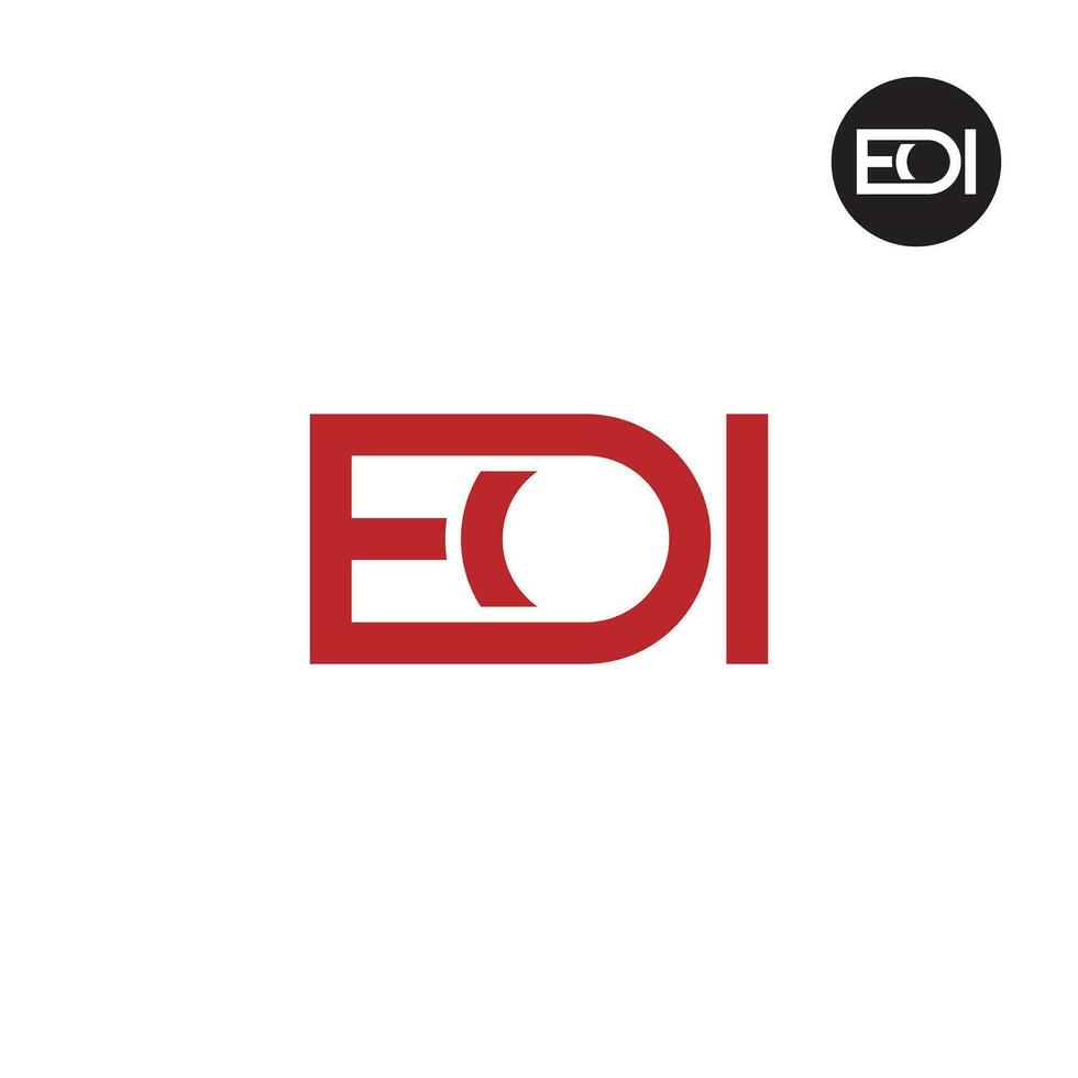 Letter EOI Monogram Logo Design vector