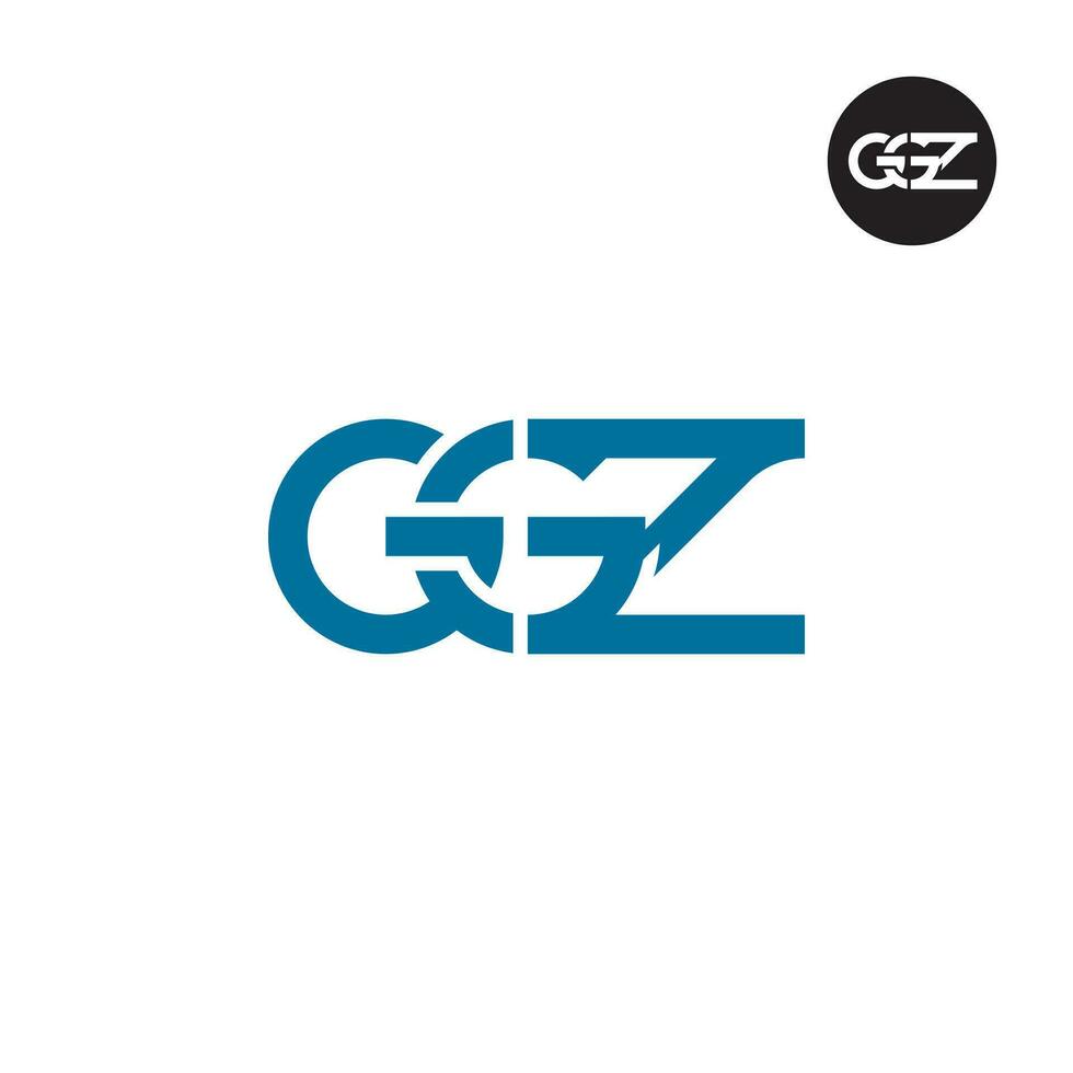 Letter GGZ Monogram Logo Design vector