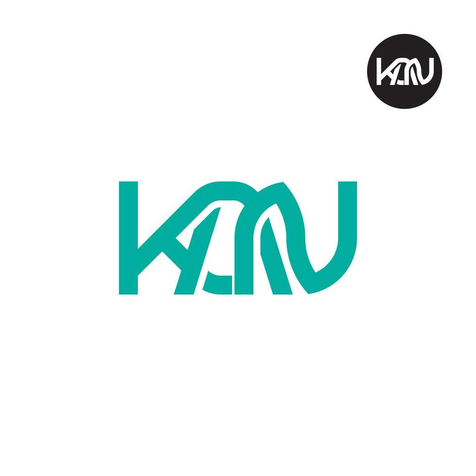 Letter KAN Monogram Logo Design vector