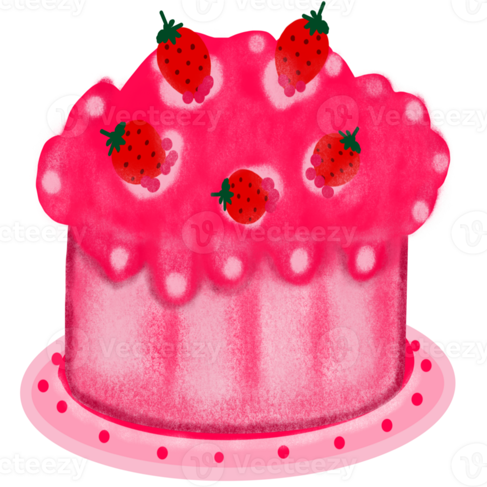 colorful birthday cake with candles. PNG