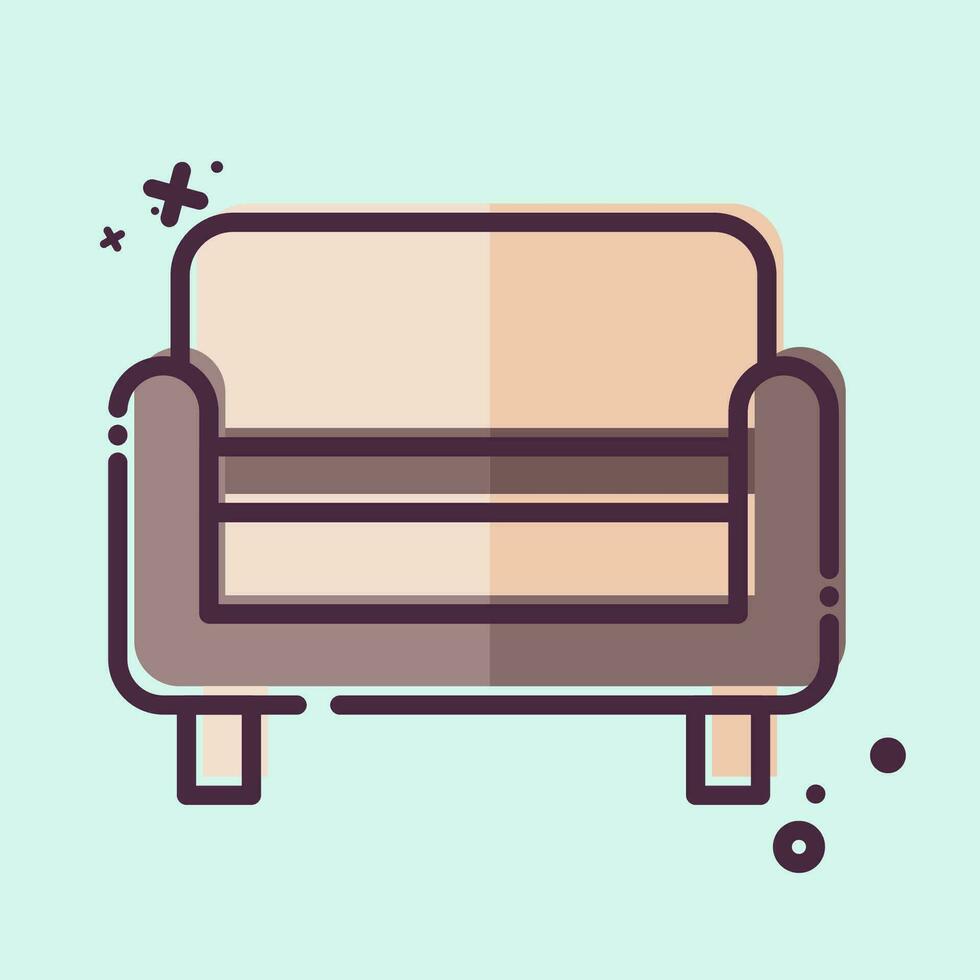 Icon Bench. related to Home Decoration symbol. MBE style. simple design editable. simple illustration vector