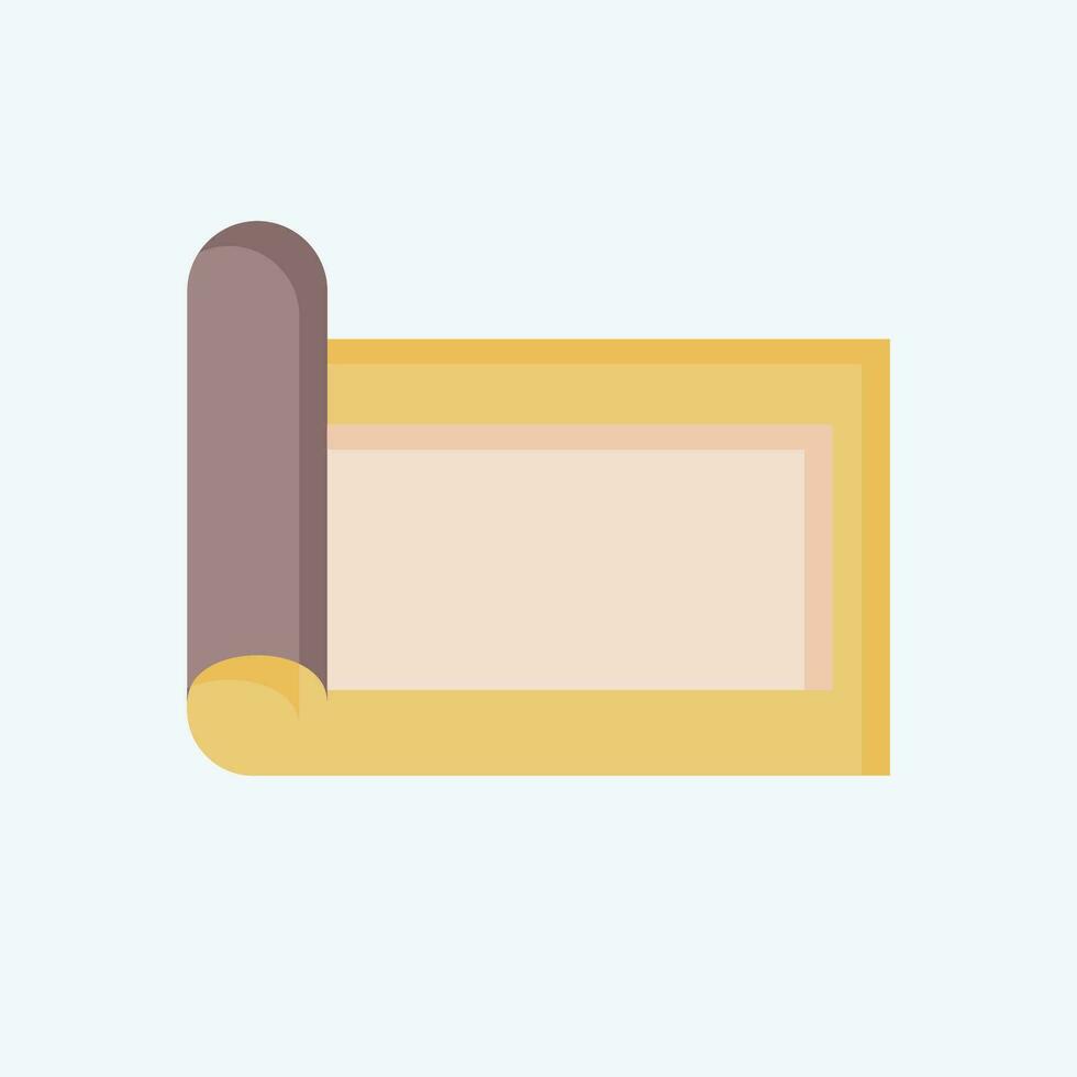 Icon Carpet. related to Home Decoration symbol. flat style. simple design editable. simple illustration vector