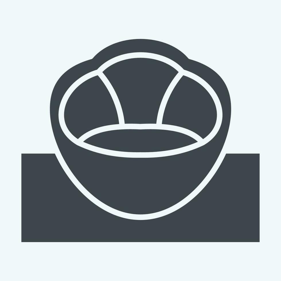 Icon Bean Bag. related to Home Decoration symbol. glyph style. simple design editable. simple illustration vector