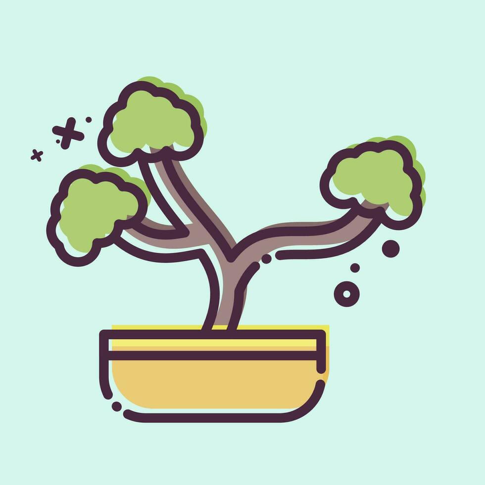 Icon Plant. related to Home Decoration symbol. MBE style. simple design editable. simple illustration vector