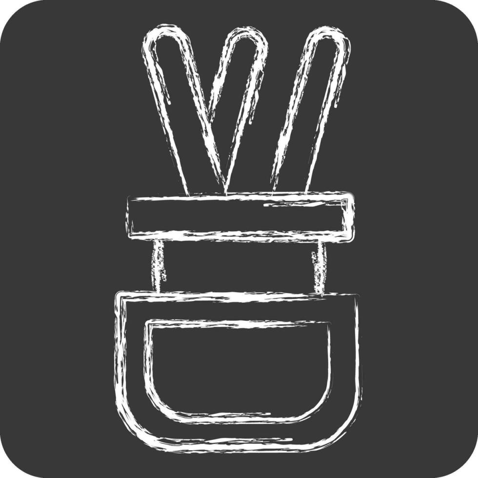 Icon Diffuser. related to Home Decoration symbol. chalk Style. simple design editable. simple illustration vector