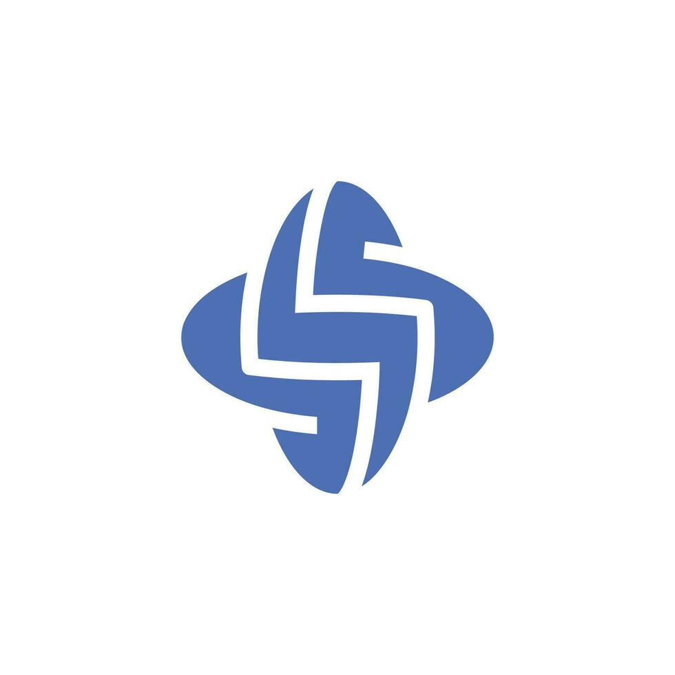 Combination of lightning, cross, and letter S logo vector