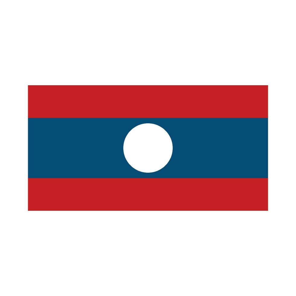 Laos bandera icono vector modelo