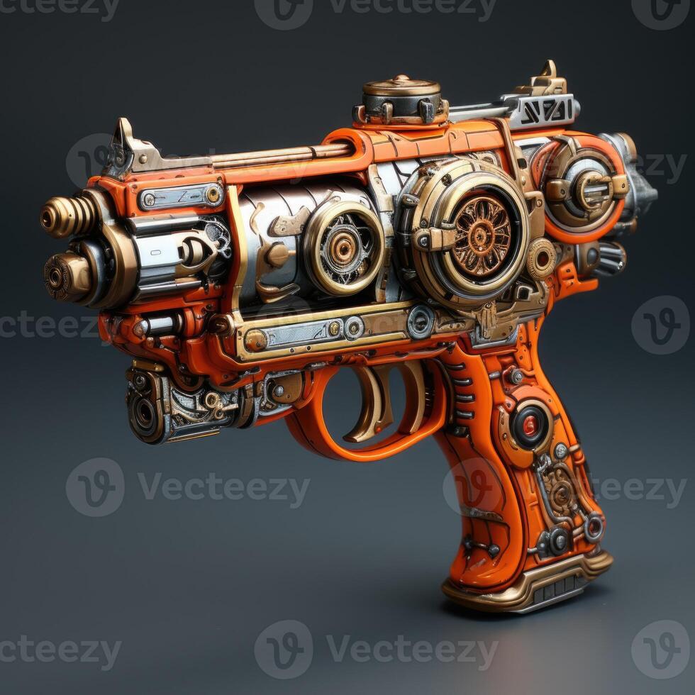 AI generated Different Color Gun Realistic Hand Pistol Photo Generative AI 36060050 Stock Photo