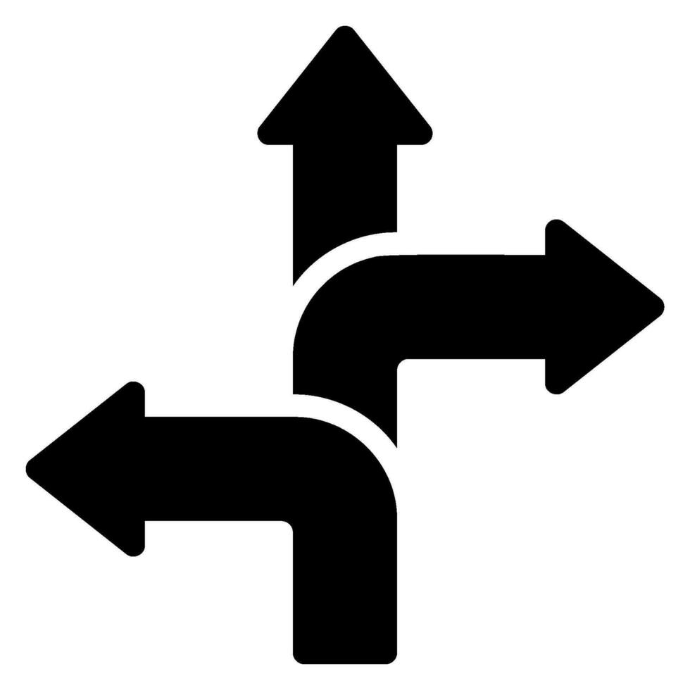 decisions glyph icon vector