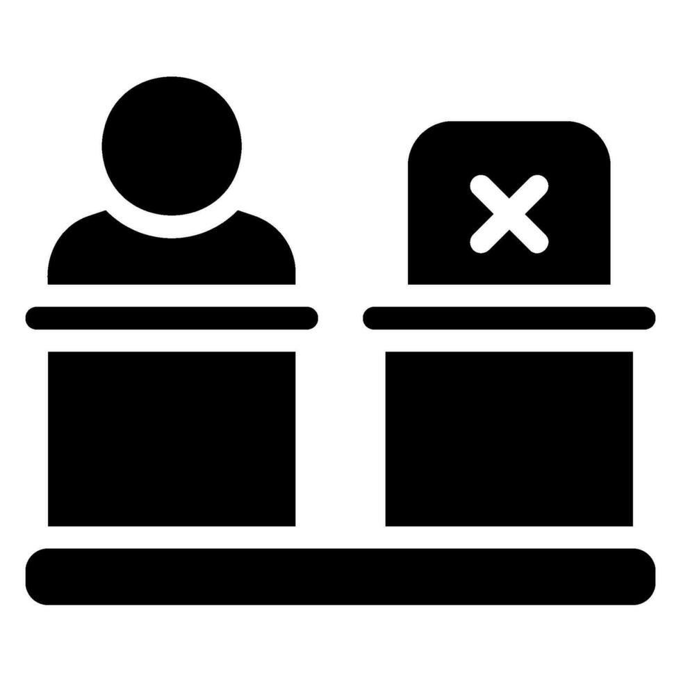 absence glyph icon vector